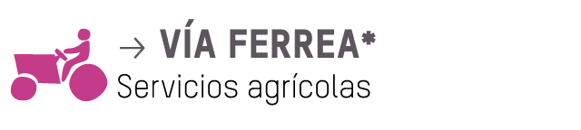  p vía ferrea* Servicios agrícolas
