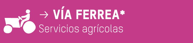 p vía ferrea* Servicios agrícolas